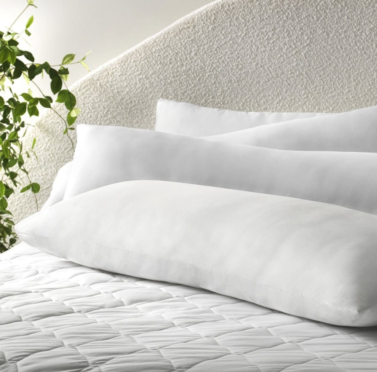 Travesseiro De Corpo 40cmx1,30m Body Pillow Fibra Siliconada - Imagem 2