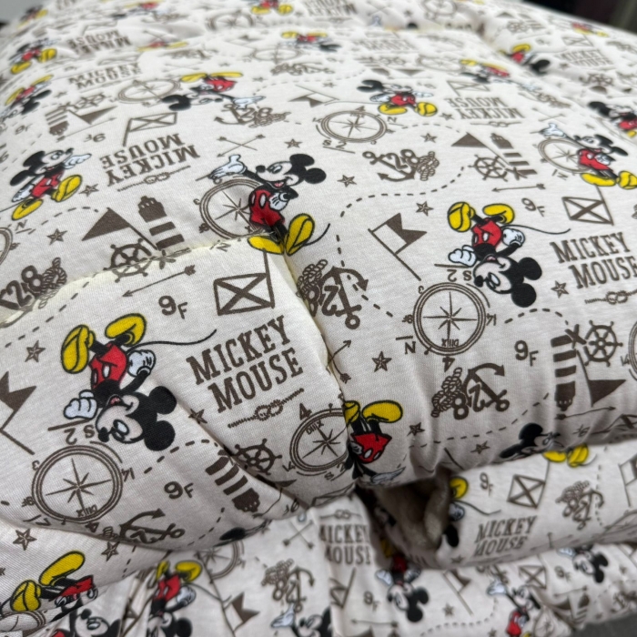 Cobredom Solteiro Malha com Plush Infantil Mickey Dupla Face – Coleção Mickey - Imagem 2