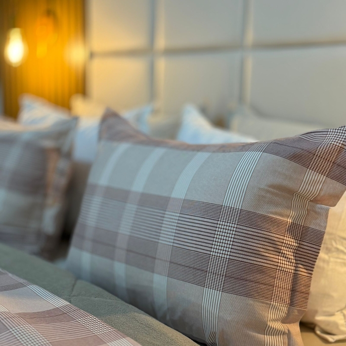 Coberdrom Queen Xadrez Dupla Face Malha Com Plush Inverno - Imagem 2