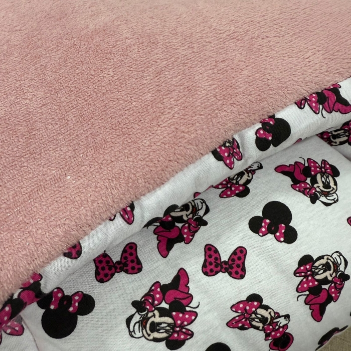 Cobredom Solteiro Malha com Plush Menina Infantil Minnie Dupla Face – Coleção Minnie - Imagem 5