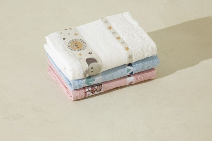 Toalha de Banho Infantil Menina Ballet Jacquard 100% Algodão - Imagem 4