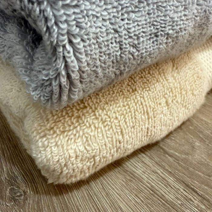 Kit 4 Toalhas Banho Rosê/Bege/Cinza/Branco Super Soft Macia - Imagem 3