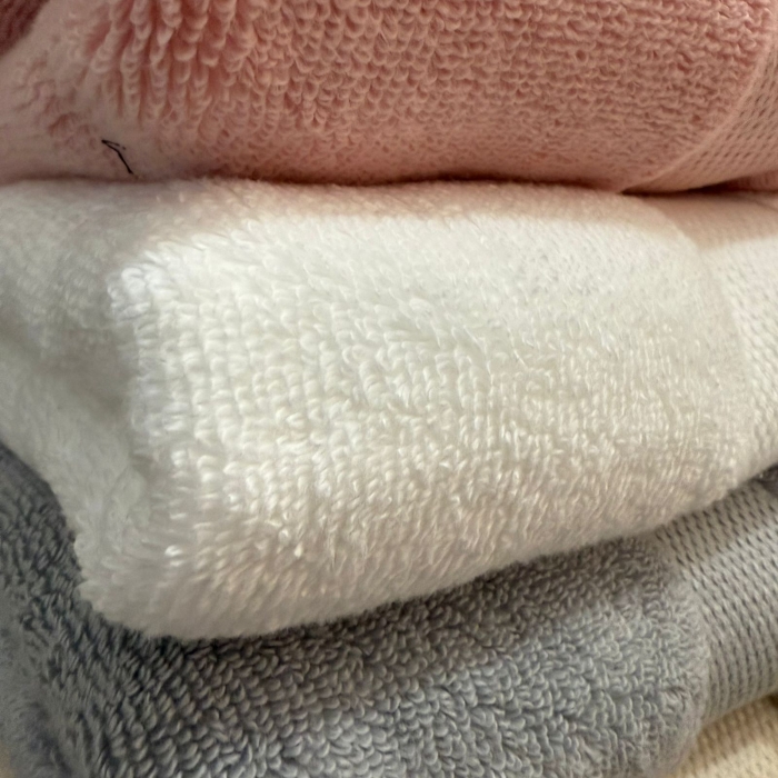 Kit 4 Toalhas Banho Rosê/Bege/Cinza/Branco Super Soft Macia - Imagem 2