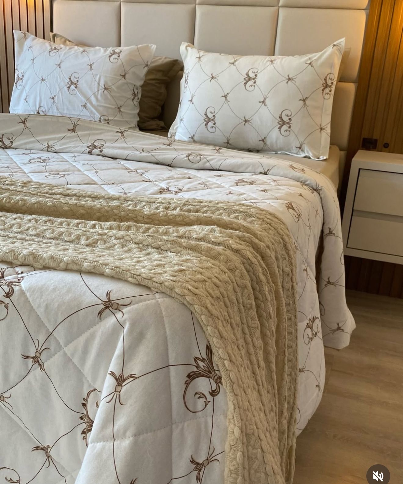 Kit Cobreleito de Verão Queen 6 peças Malha 100% algodão – Coleção Arabesco - Imagem 4