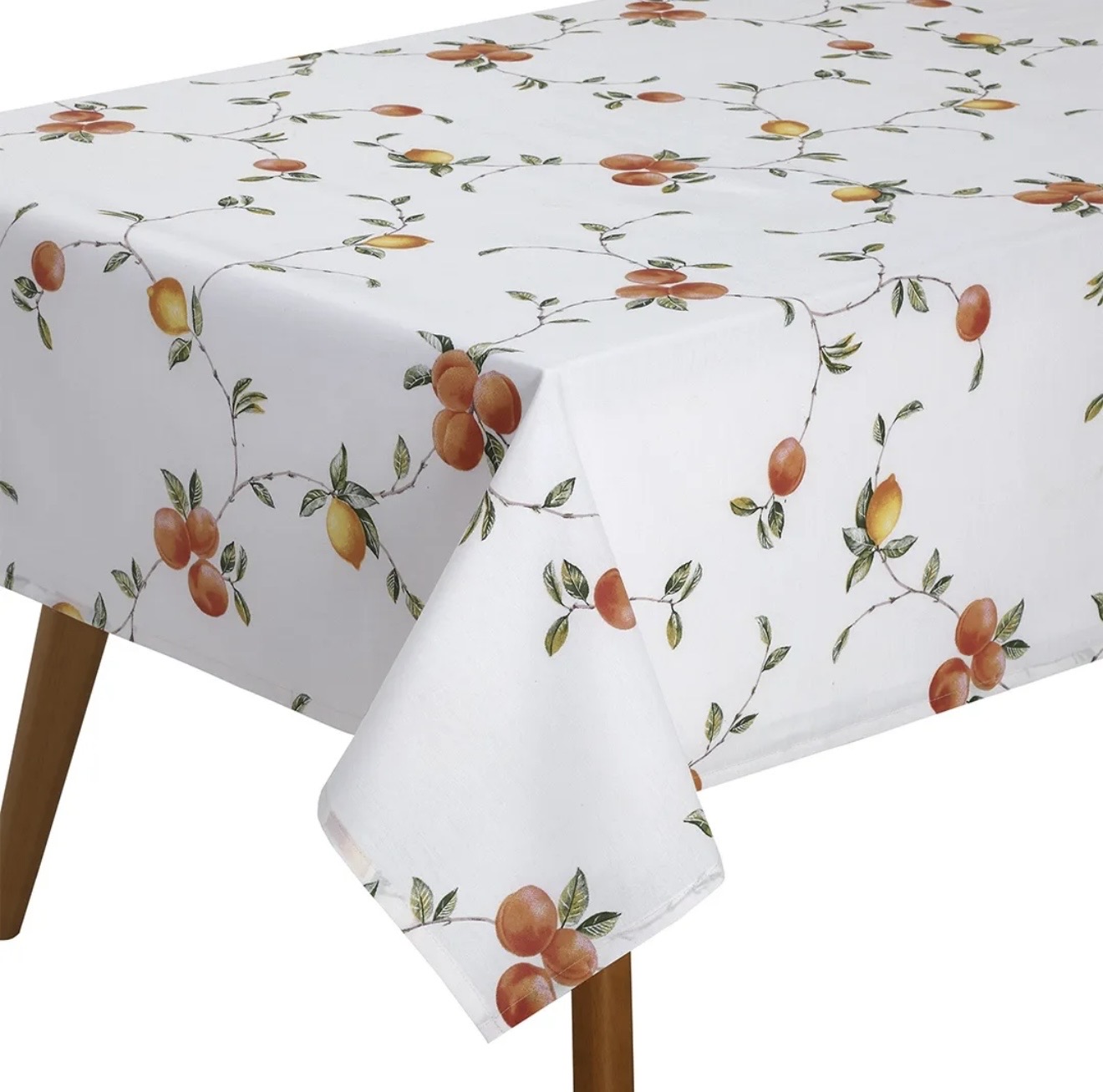 Toalha De Mesa 6 Lugares 1,40x2,10 Dohler Clean Pessegos - Imagem 3