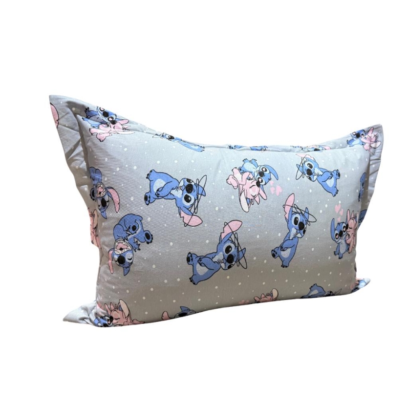 Par De Fronha Malha Stitch Prata