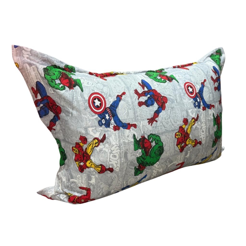 Par De Fronha Malha Heróis